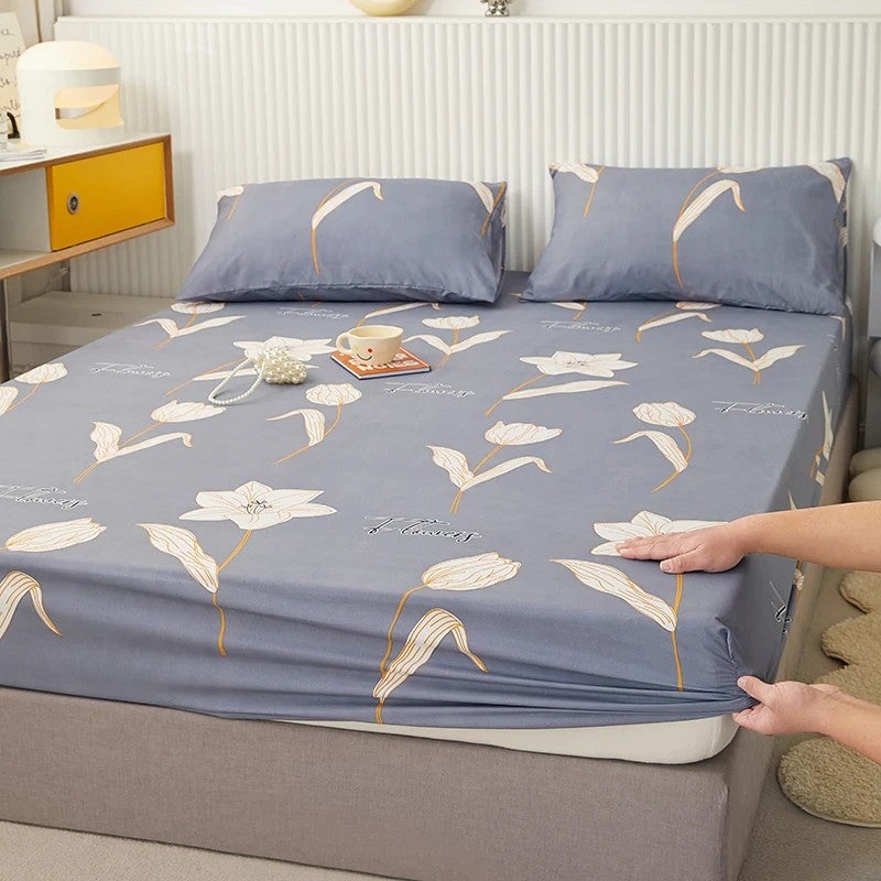 Bluejw Sunny Textile Skincare Cotton Fitted Sheets for Beds Waterproof Fitted Sheet - Image 2